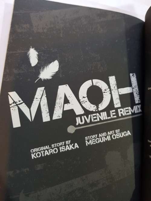 Maoh Juvenile Remix, No. 2, Kotaro Isaka, Megumi Osuga