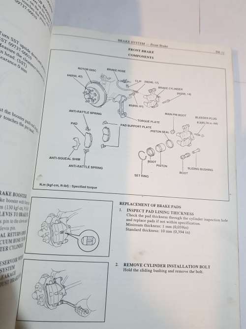 Toyota Chassis and Body Workshop Manual, Stallion and Venture
