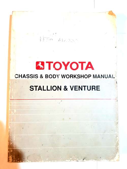 Toyota Chassis and Body Workshop Manual, Stallion and Venture