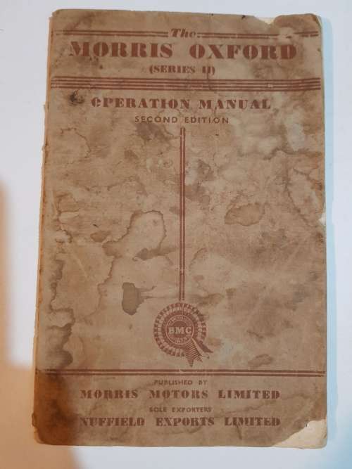 Morris Oxford (Series II) Operation Manual