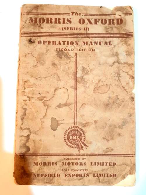Morris Oxford (Series II) Operation Manual