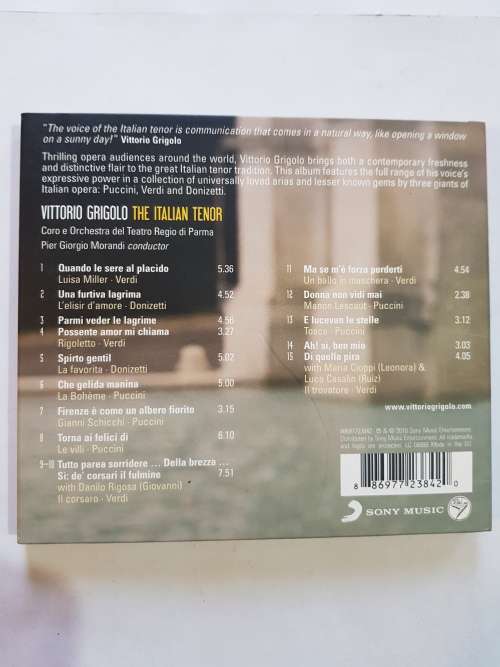 Vittorio Grigolo, The Italian Tenor CD