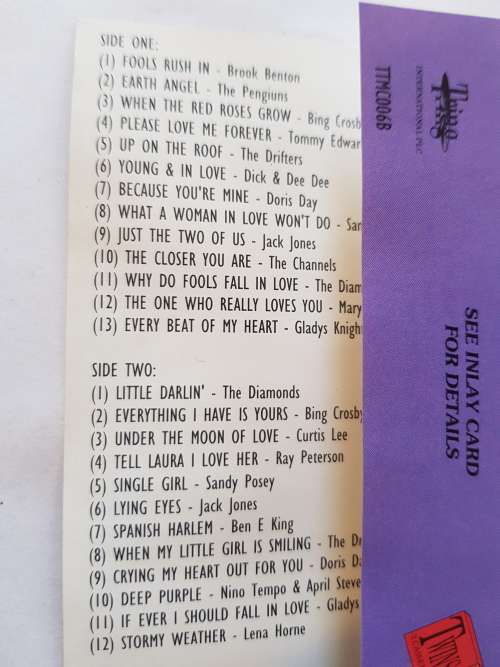 The Love Songs Collection Vol. 2, Cassette