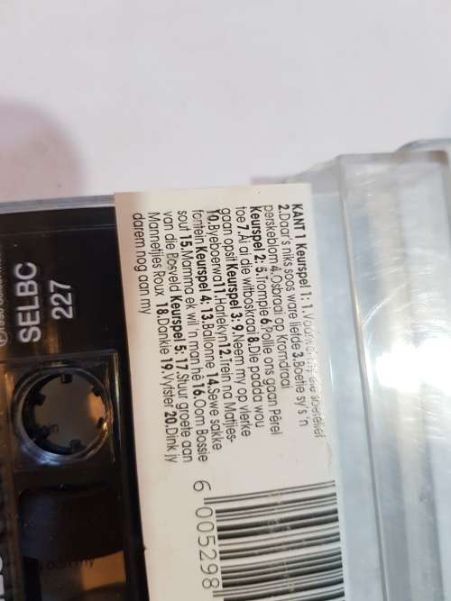 Die Gewildste Afrikaans Liedjies Ooit, Various Cassette