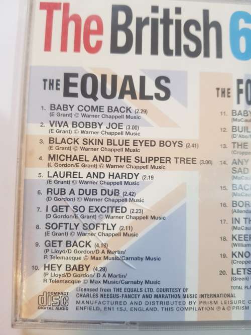 The British 60`s, The Equals/The Foundations CD