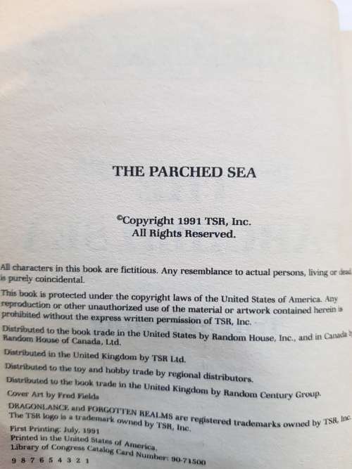 Forgotten Realms, The Parched Sea, The Harpers, One by Troy Denning