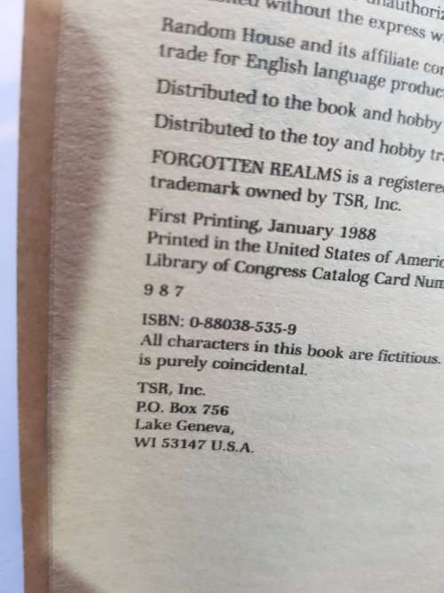 Forgotten Realms, The Crystal Shard, The Icewind Dale Trilogy, Book One by R.A. Salvatore