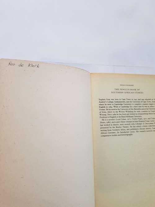 The Penguin Book of Southern African Stories edited by Stephen Gray