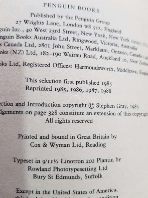The Penguin Book of Southern African Stories edited by Stephen Gray