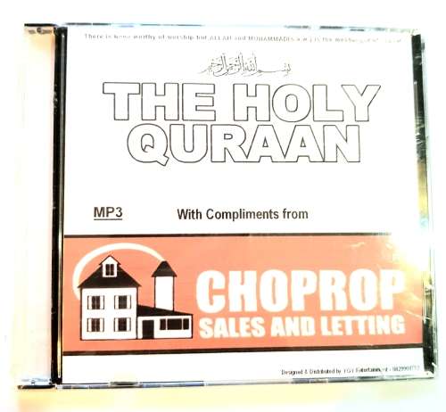The Holy Quraan, MP3 CD, New