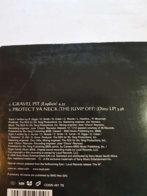 Wu-Tang Clan, Gravel Pit CD single