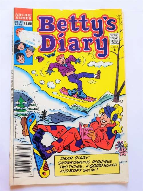Betty`s Diary, No. 32 Archie Series, 1990