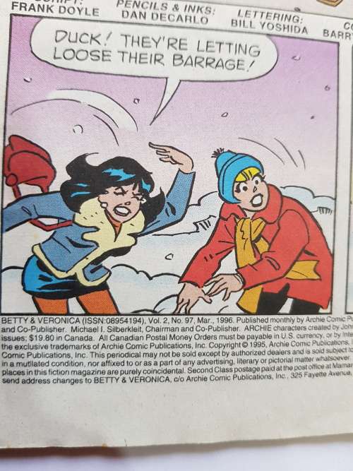 Betty and Veronica, No. 97, Archie Comics, 1996