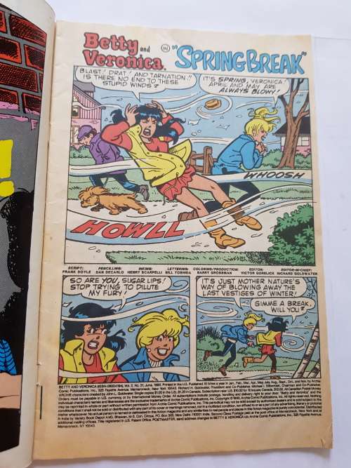 Betty and Veronica, No. 31, Archie Series, 1990