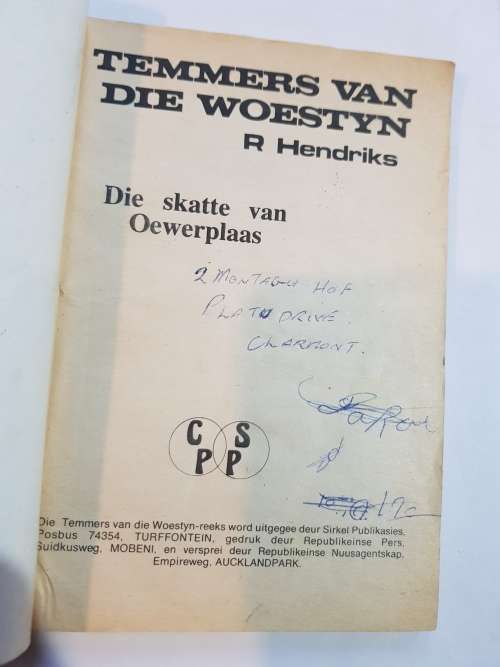 Temmers Van Die Woestyn No.16 Die Skatte Van Oewerplaas by R. Hendriks