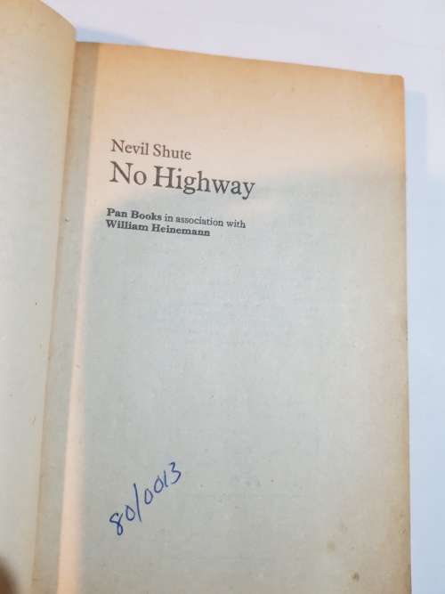 No Highway by Nevil Shute, 1978