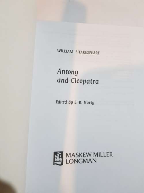 Antony And Cleopatra by William Shakespeare