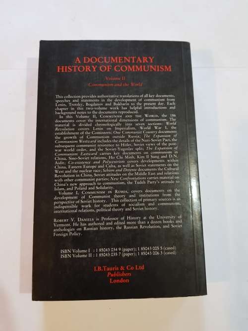 A Documentary History Of Communism Vol. 2, Communism and the World by Robert V. Daniels