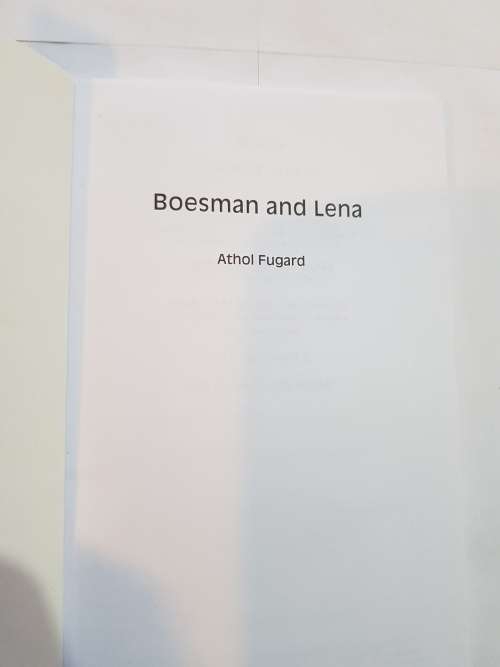 Boesman and Lena by Athol Fugard