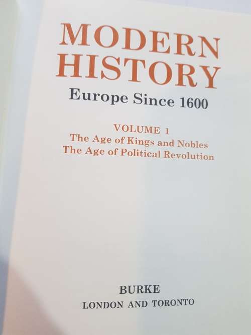 Modern History, Europe Since 1600 Volume 1 by Carl Becker/Kenneth Cooper