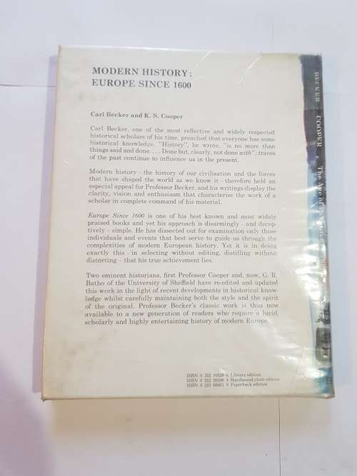 Modern History, Europe Since 1600 Volume 2 by Carl Becker/Kenneth Cooper