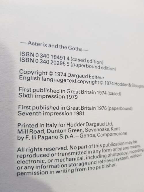 Asterix, Asterix and the Goths, Goscinny and Uderzo