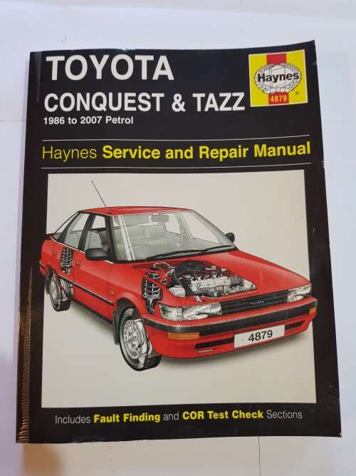 Toyota Conquest & Tazz, 1986 - 2007, Haynes Service and Repair Manual, Petrol