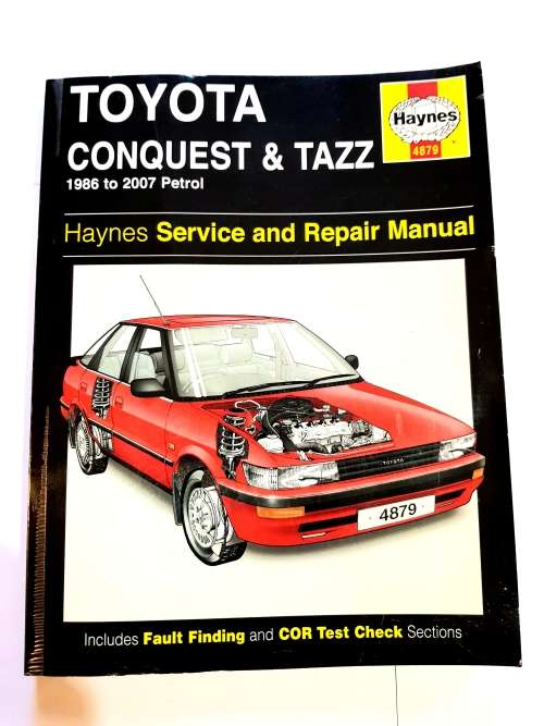 Toyota Conquest & Tazz, 1986 - 2007, Haynes Service and Repair Manual, Petrol
