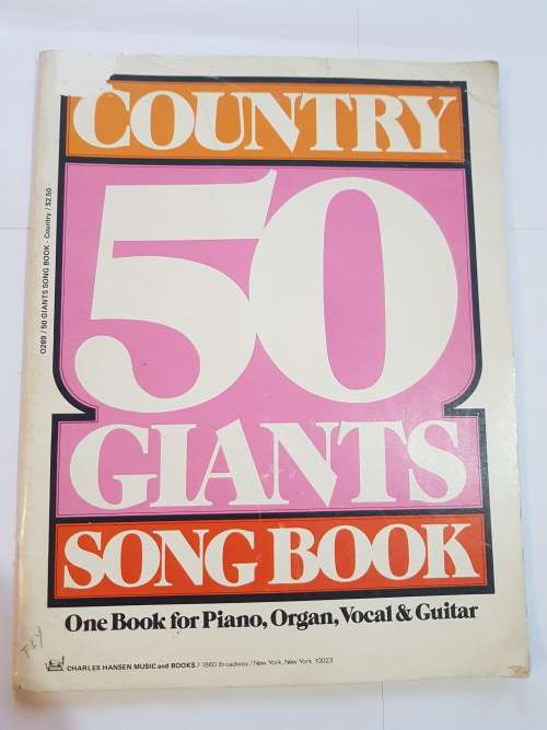 Country Song Book, 50 Giants Song Sheets/Sheet Music