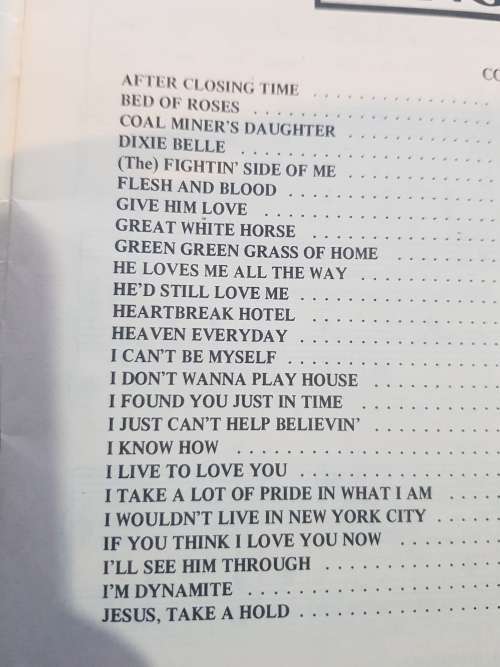 Country Song Book, 50 Giants Song Sheets/Sheet Music