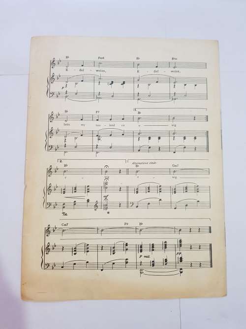 Song Sheet, Sheet Music, Edelweiss, Ge Korsten, The Sound of Music
