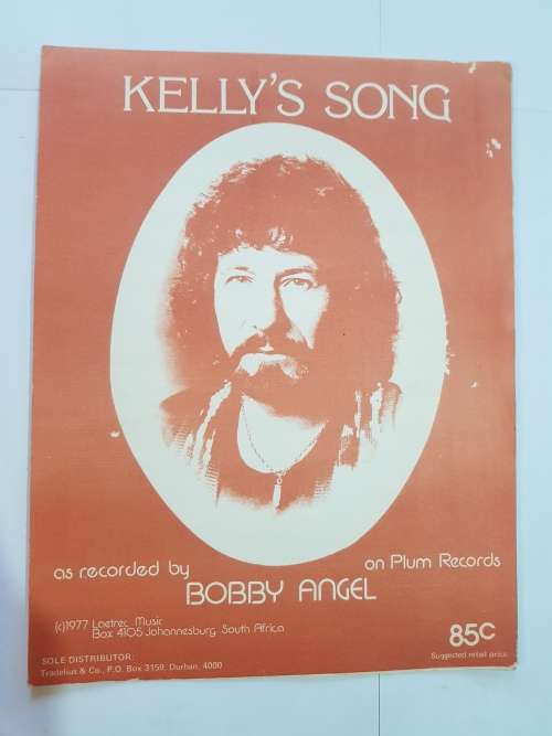 Song Sheet, Sheet Music, Kelly`s Song, Bobby Angel