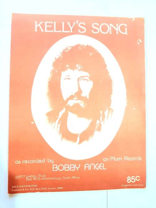 Song Sheet, Sheet Music, Kelly`s Song, Bobby Angel