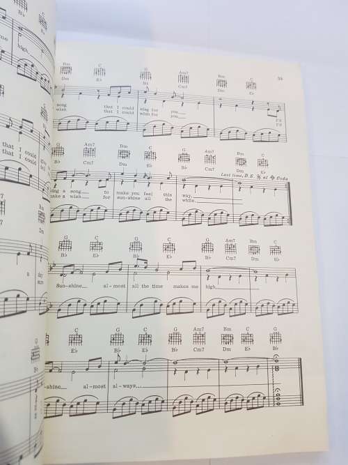 Song Sheets, Sheet Music, The John Denver Songbook, 23 Songs, 1971