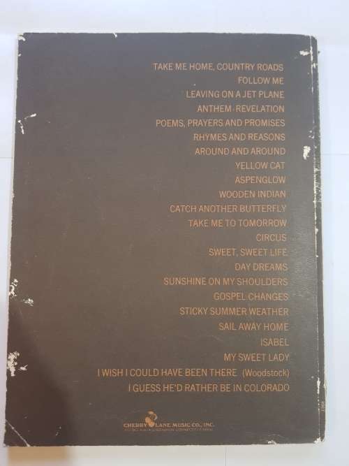 Song Sheets, Sheet Music, The John Denver Songbook, 23 Songs, 1971
