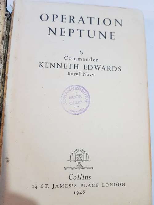 Operation Neptune by Commander Kenneth Edwards, 1946 Hardcover