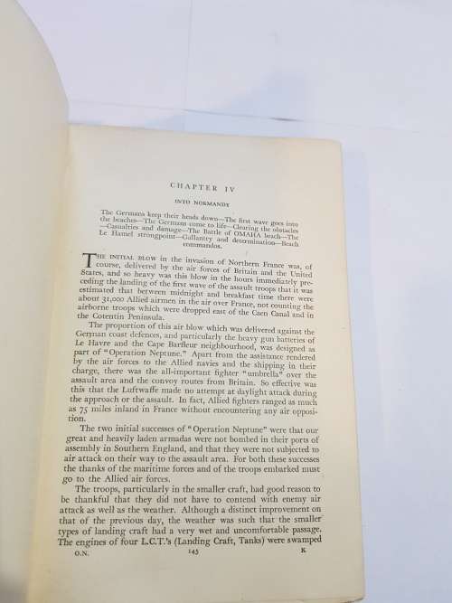 Operation Neptune by Commander Kenneth Edwards, 1946 Hardcover