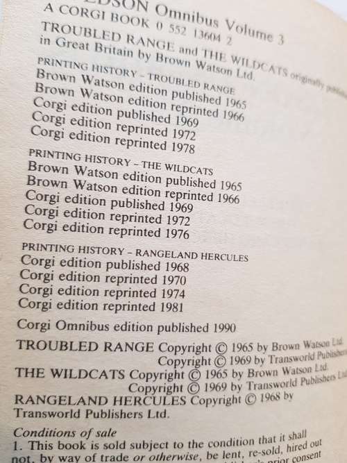 J.T. Edson Omnibus Vol. 3, Western