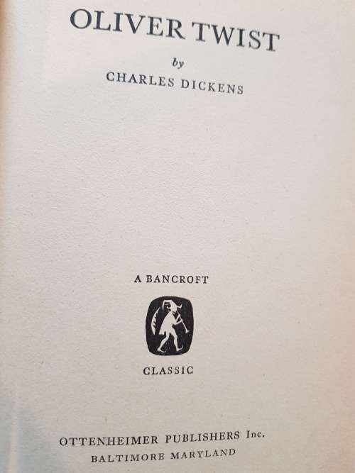 Oliver Twist by Charles Dickens 1966 Hardcover