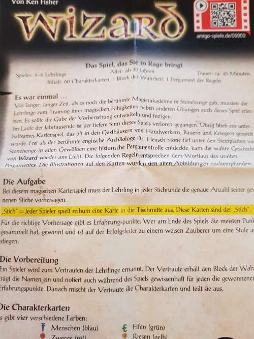 Wizard Card Game, German, das spiel, das sie in rage bringt!