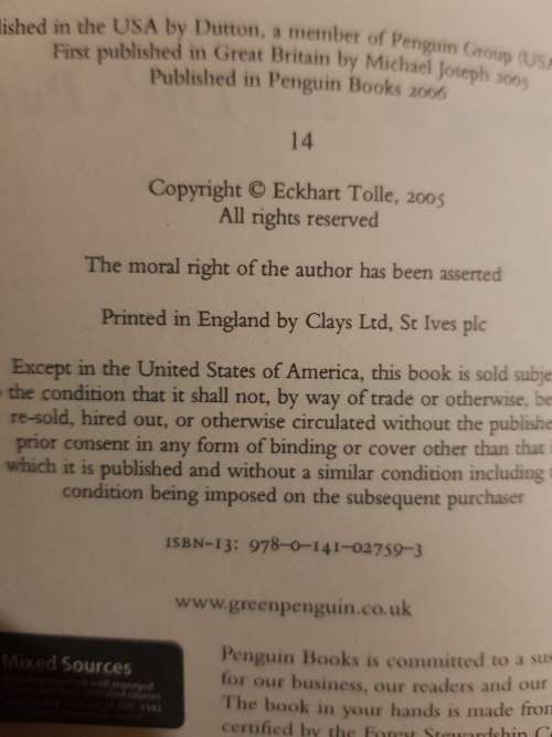 A New Earth by Eckhart Tolle