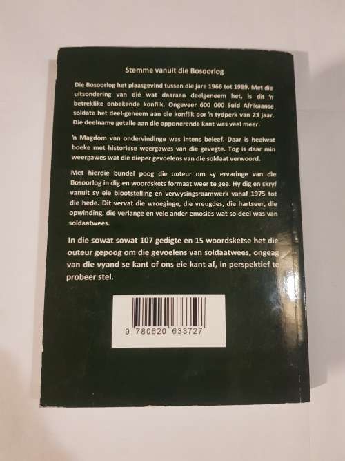 Kleurskakerings van Skarlaken, Gedigte en Woordsketse uit die Bosoorlog by Dawid Lotter