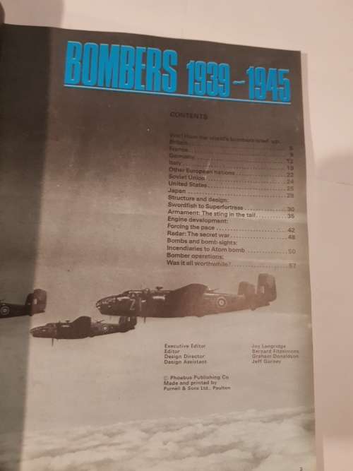 Bombers 1939-1945, Purnell`s History of the World Wars Special