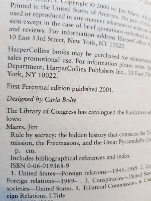 Rule by Secrecy by Jim Marrs