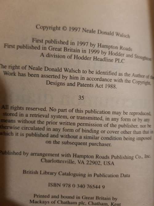 Conversations with God, Book Two by Neale Donald Walsch
