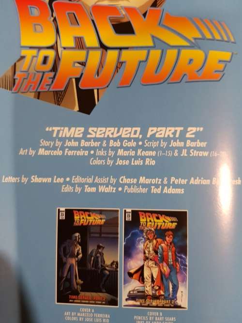 Back to the Future, Time Served Part 2, IDW Issue 23, 2017, 1st Printing