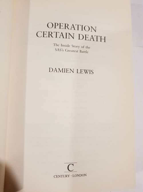 Operation Certain Death by Damien Lewis