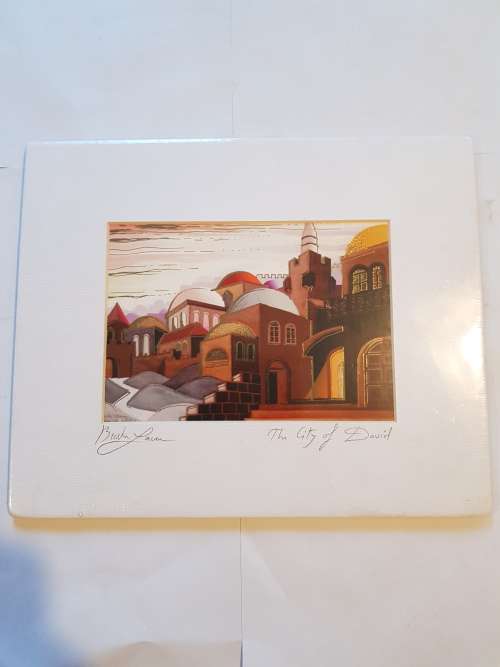 Bracha Lavee-Brym, The City of David, Signed Print