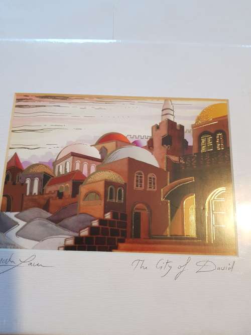 Bracha Lavee-Brym, The City of David, Signed Print