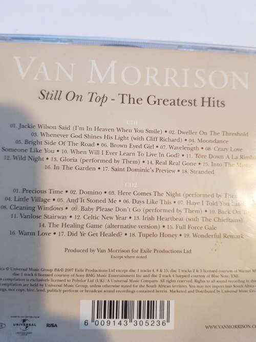 Van Morrison, Still on Top, The Greatest Hits 2 x CD